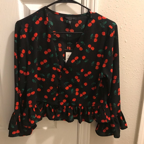 Romeo & Juliet Couture Tops - Romeo and Juliet brand new cherry top. Romeo & Juliet Couture Tops - Romeo and Juliet brand new cherry top.